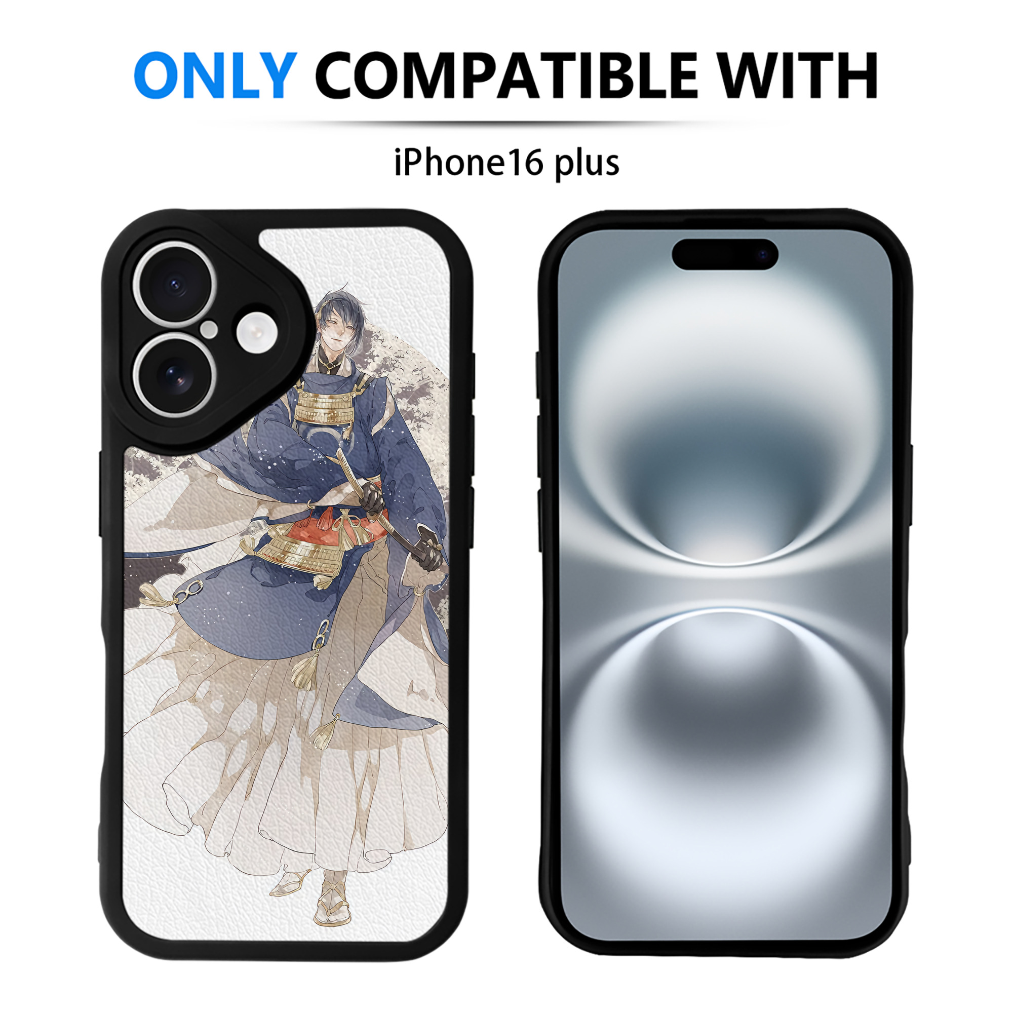 （画像用） 刀剣乱舞 Touken Ranbu 【iPhone 16シリーズ対応】シリコンスマホケース（レザー調） 材質：シリコン